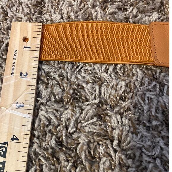 Vintage women's boho stretch belt brown size MEDIUM/LARGE - Picture 6 of 7